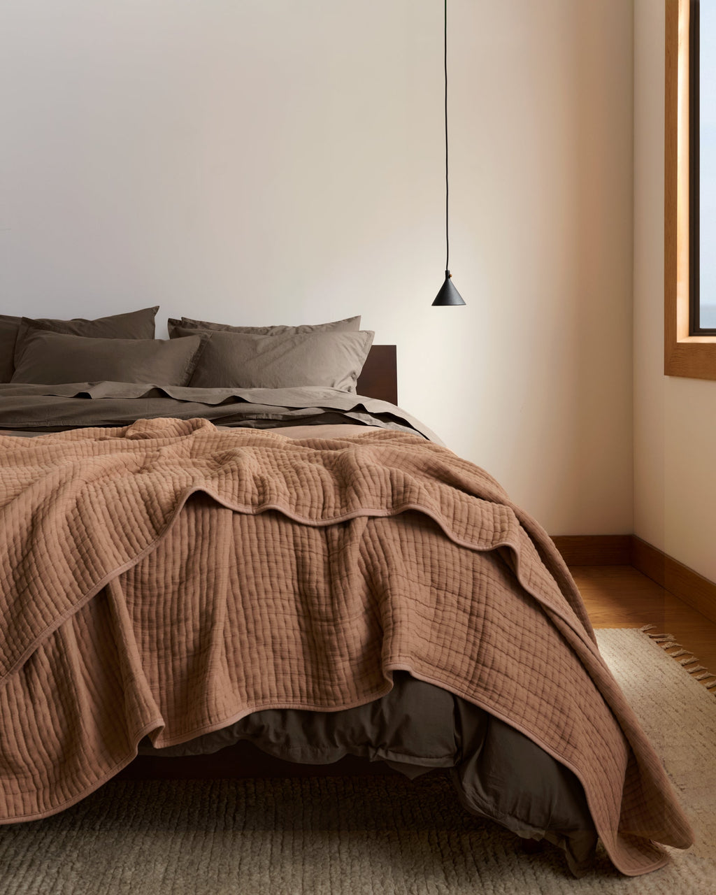 Percale Sheet Set - Warm Grey TW/XL
