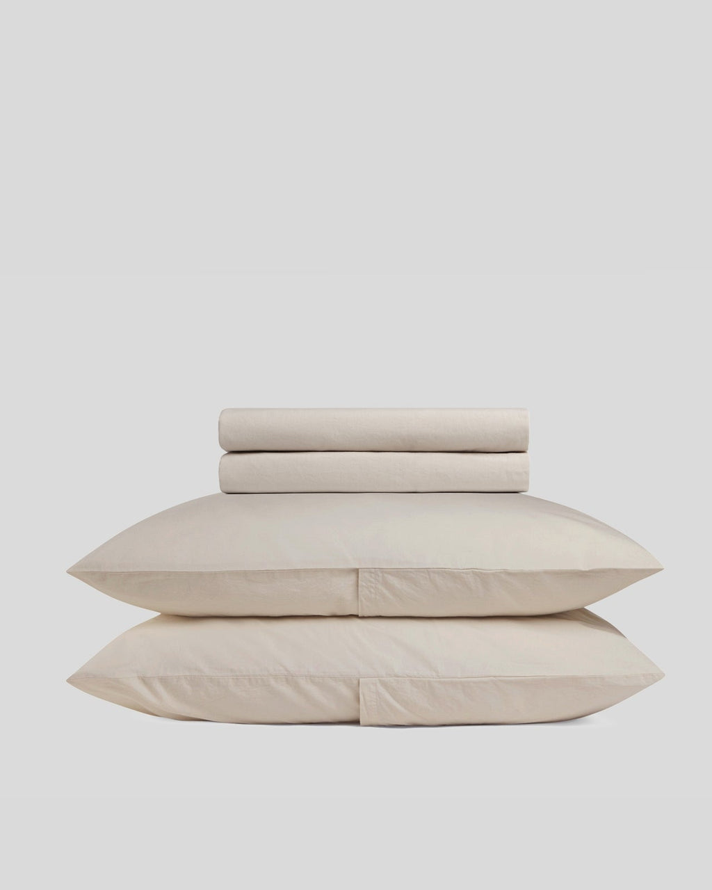 Brushed Cotton Sheet Set - Bone TW/XL