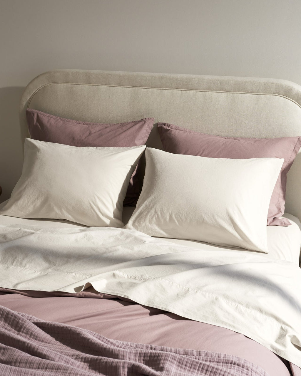 Brushed Cotton Sheet Set - Bone TW/XL
