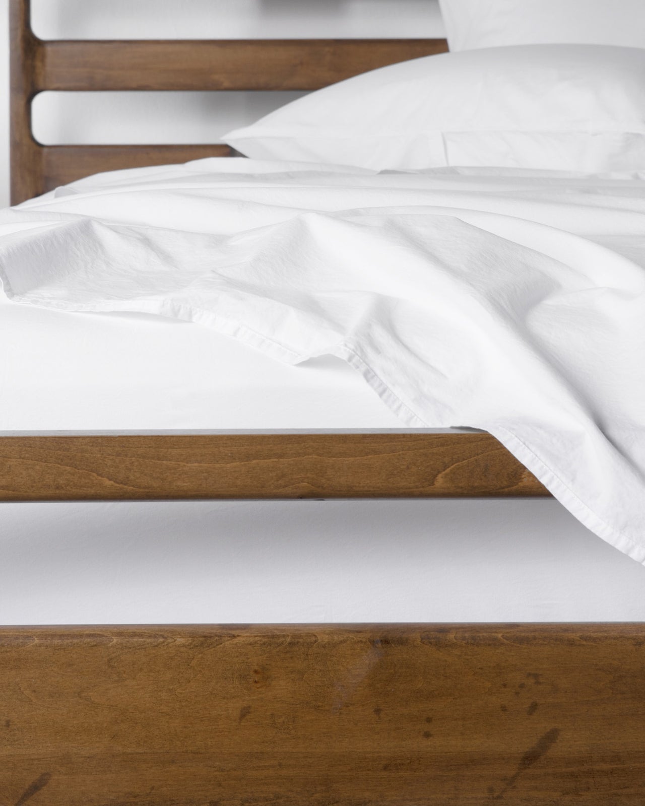 Brushed Cotton Sheet Set - White TW/XL
