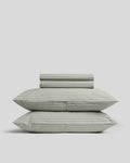 Percale Sheet Set - Moss Stripe TW/XL