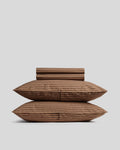 Percale Sheet Set - Adobe Stripe TW/XL