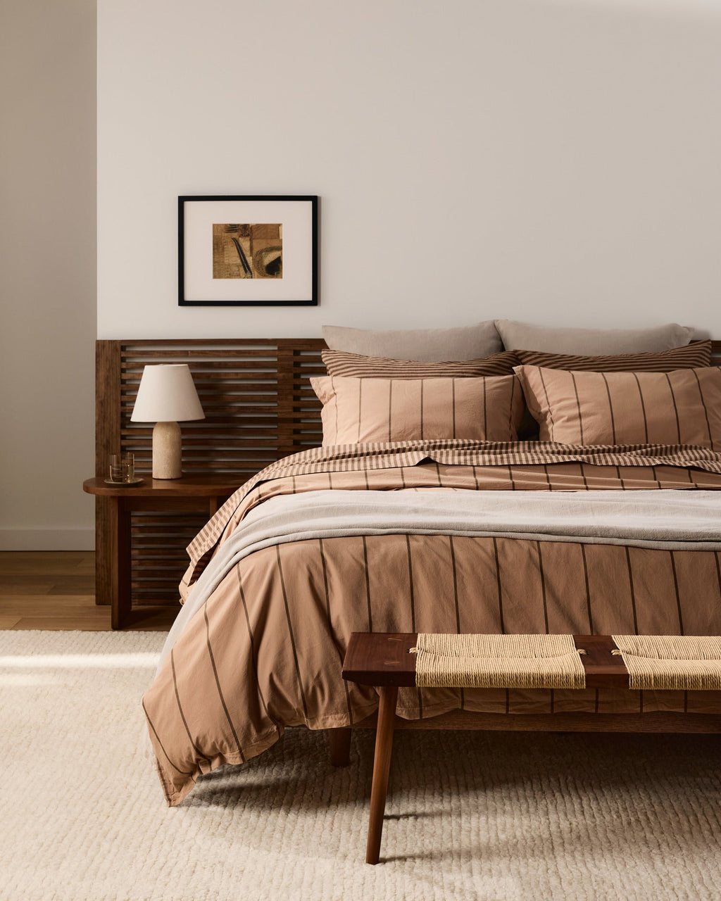 Percale Sheet Set - Adobe Stripe TW/XL