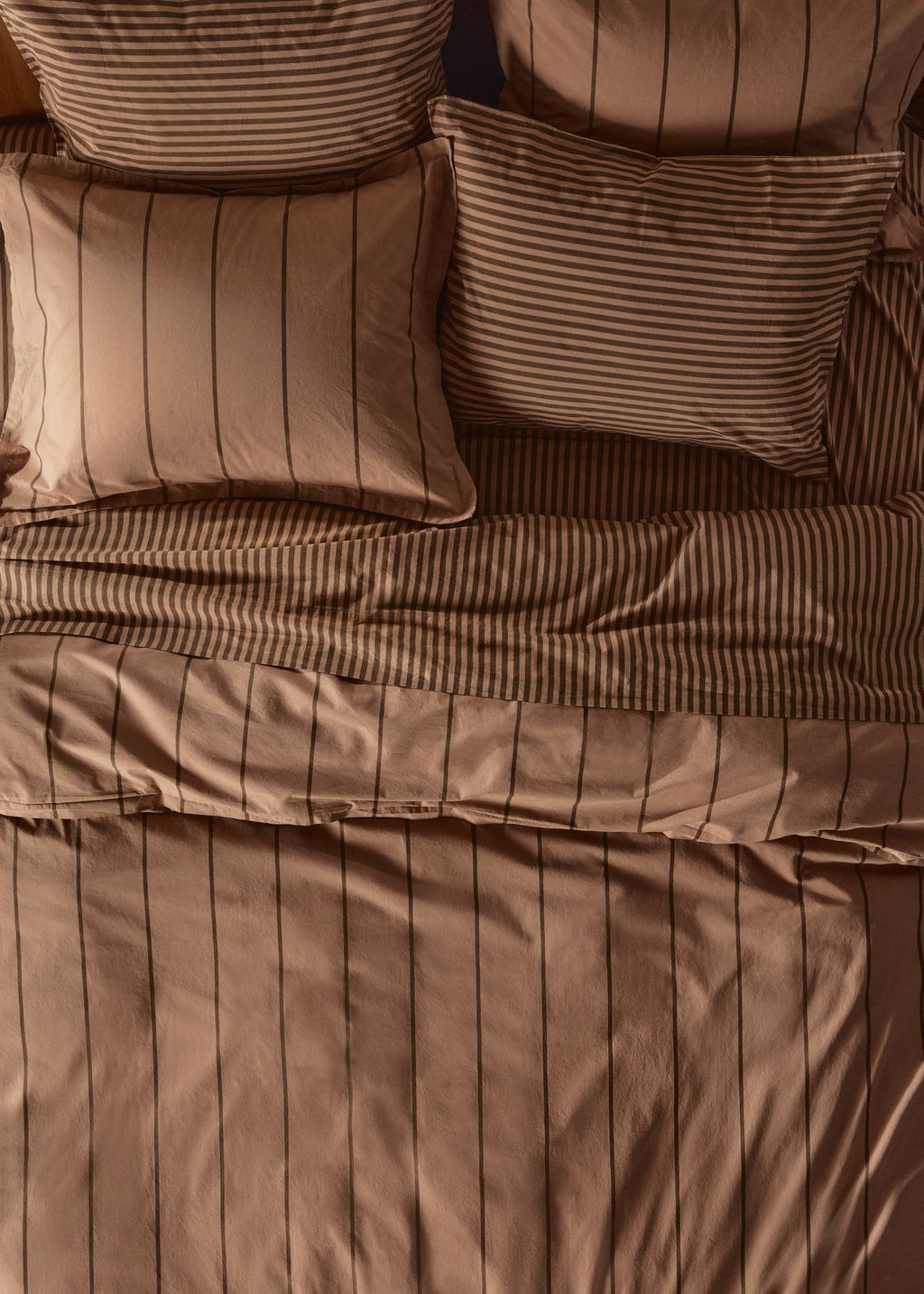 Percale Sheet Set - Adobe Stripe TW/XL