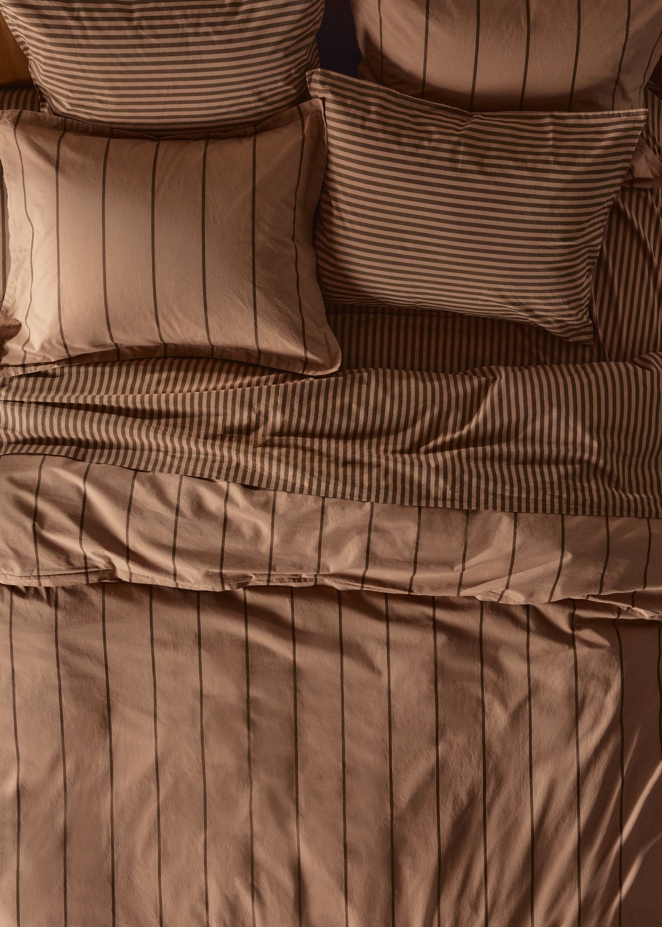 Percale Sheet Set - Adobe Stripe TW/XL