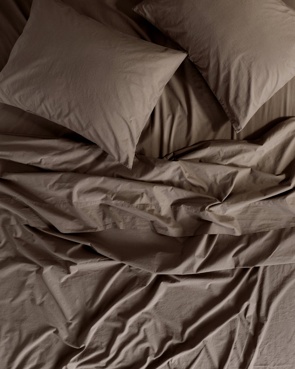 Percale Sheet Set - Warm Grey TW/XL
