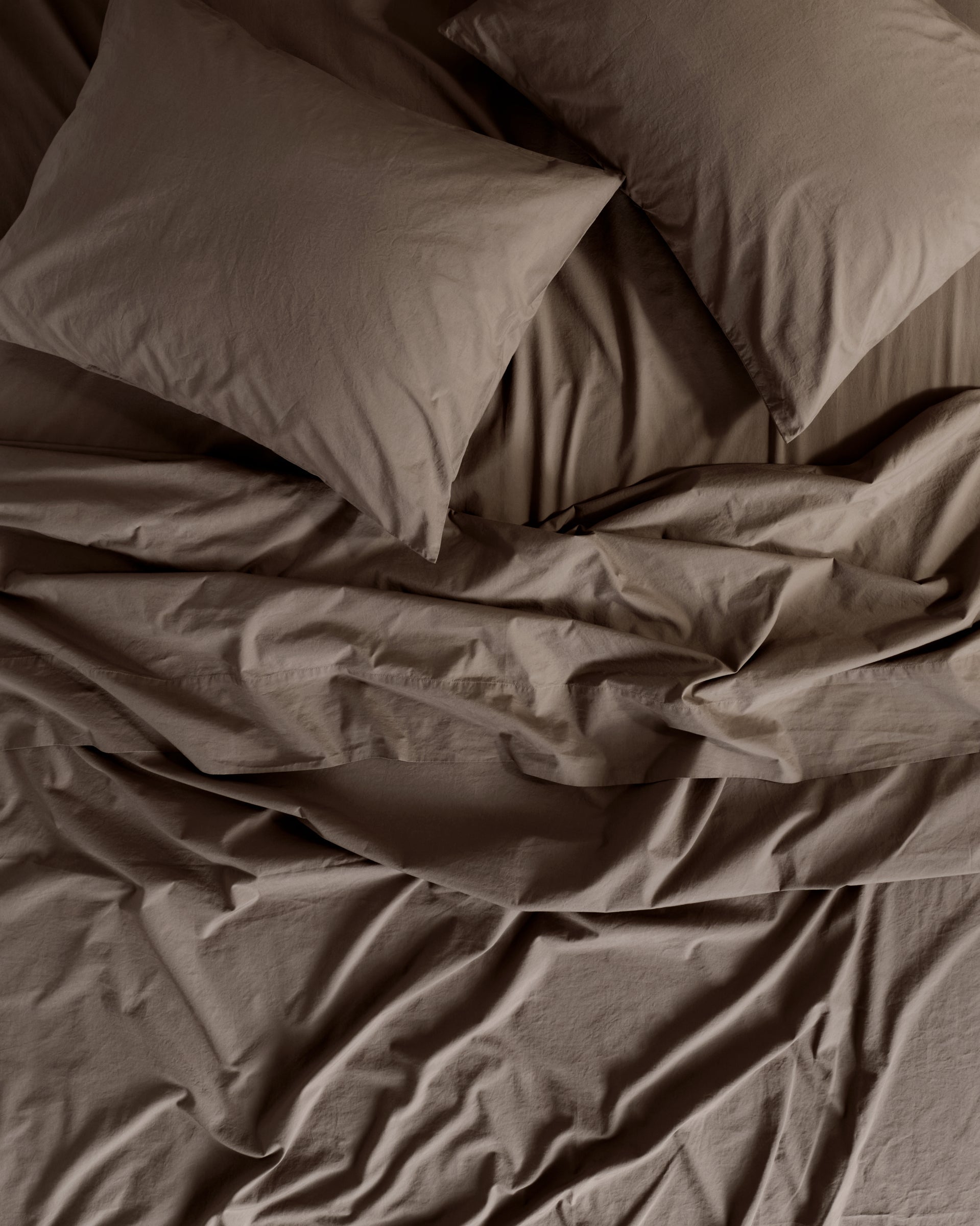 Percale Sheet Set - Warm Grey TW/XL